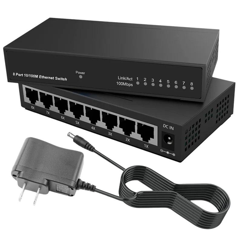 Exquisite-8 Port Gigabit Ethernet Switch Gigabit Ethernet Switch Smart Switch Ethernet Network Switch 10/100Mbps US Plug
Exquisite-8 Port Gigabit Ethernet Switch Gigabit Ethernet Switch Smart Switch Ethernet Network Switch 10/100Mbps US Plug