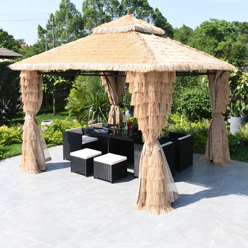 Special Offers Garden Line Cast Wrought Iron Steel Metal Frame Gazebo Artificial Synthetic Gazebo Roof Thatched Roof
Special Offers Garden Line Cast Wrought Iron Steel Metal Frame Gazebo Artificial Synthetic Gazebo Roof Thatched Roof