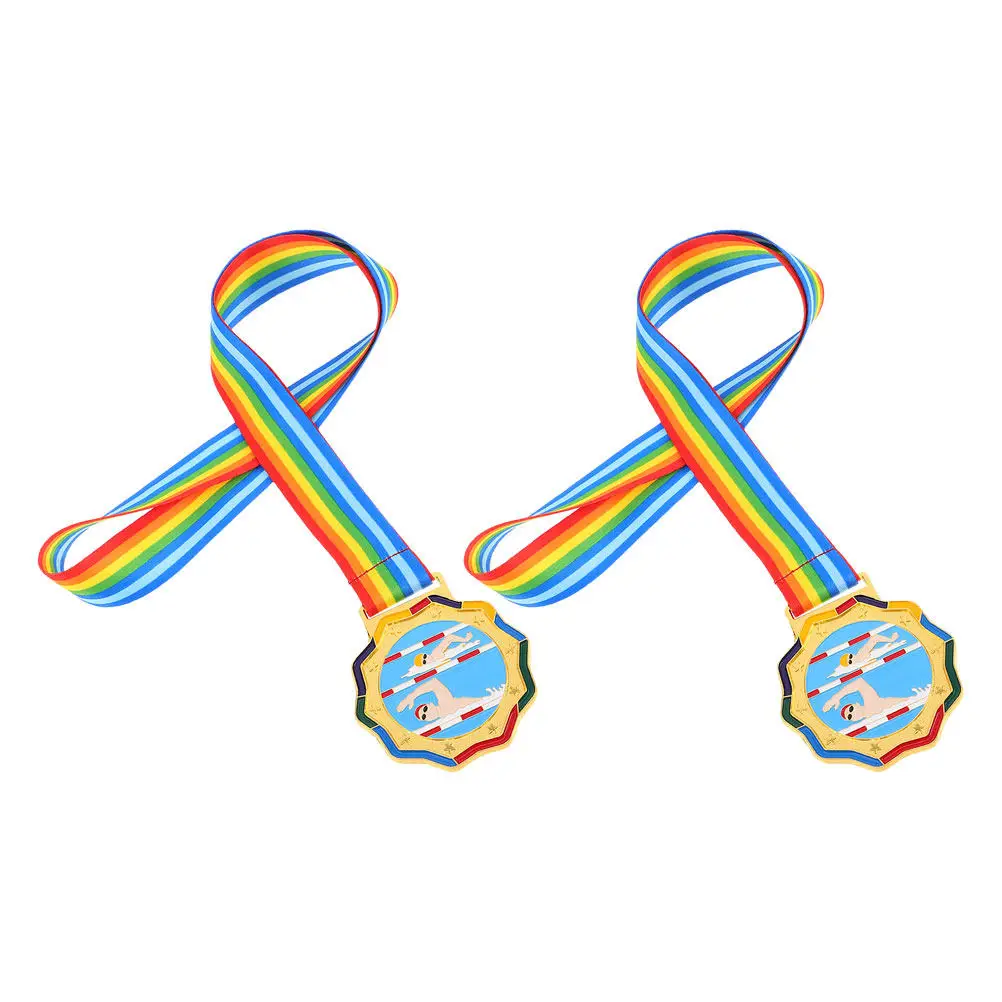 2Pcs Swimming Award Medals Metal Medals Neck Ribbon Sports Competitions Tournaments School Events Prizes Medal Sport
2Pcs Swimming Award Medals Metal Medals Neck Ribbon Sports Competitions Tournaments School Events Prizes Medal Sport