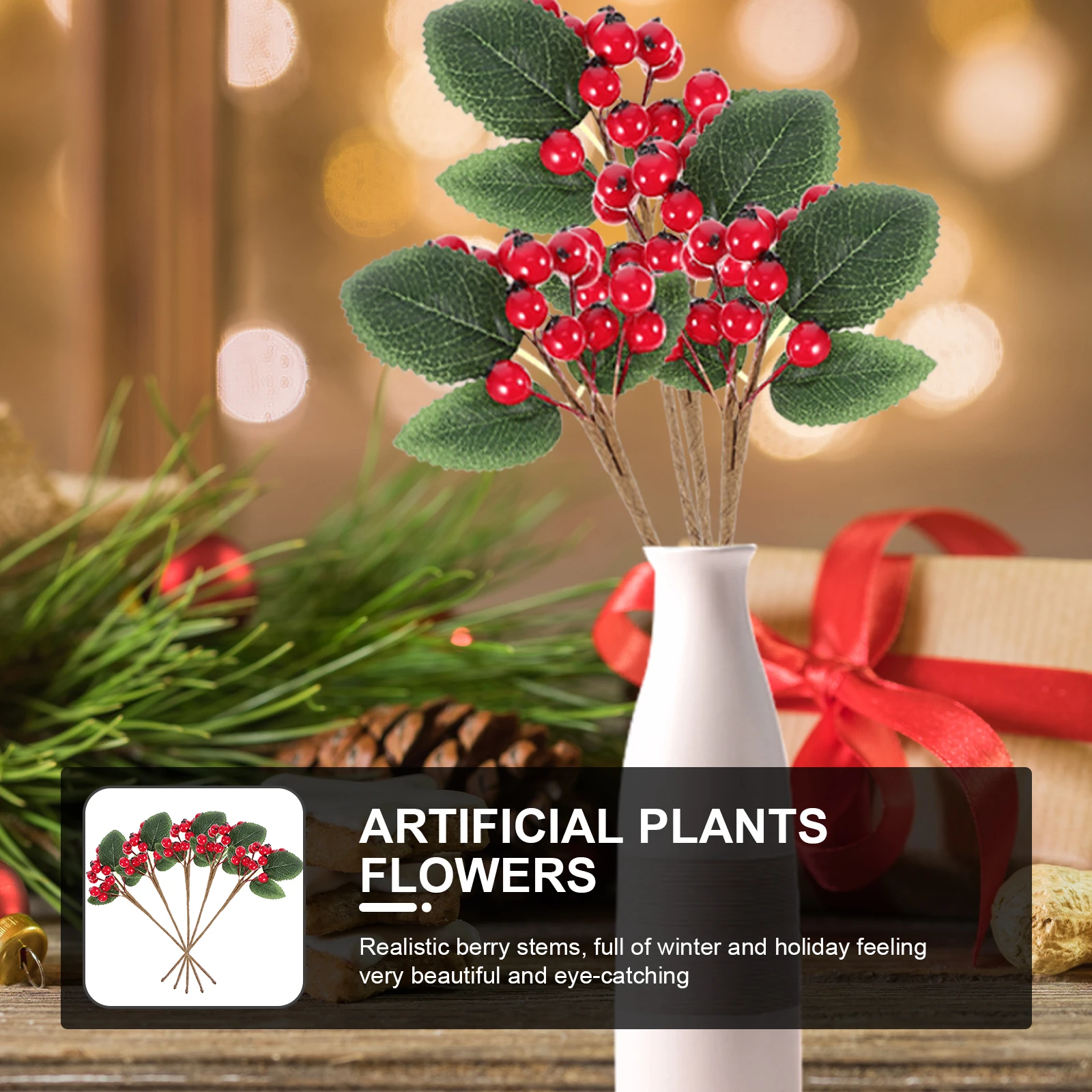 5pcs Christmas Fake Berry Stems Artificial Berries Picks Tree Wreath Garland Decoration Winter Holiday Party Supplies
5pcs Christmas Fake Berry Stems Artificial Berries Picks Tree Wreath Garland Decoration Winter Holiday Party Supplies