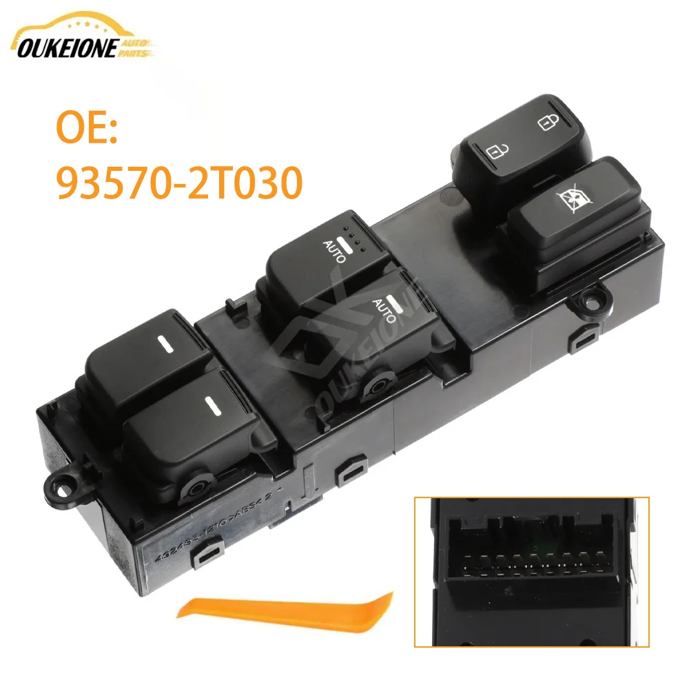 Front Left Electric Master Power Window Control Switch Lifter Button for Kia Optima K5 2011 2012 2013 2014 2015 93570-2T030
Front Left Electric Master Power Window Control Switch Lifter Button for Kia Optima K5 2011 2012 2013 2014 2015 93570-2T030