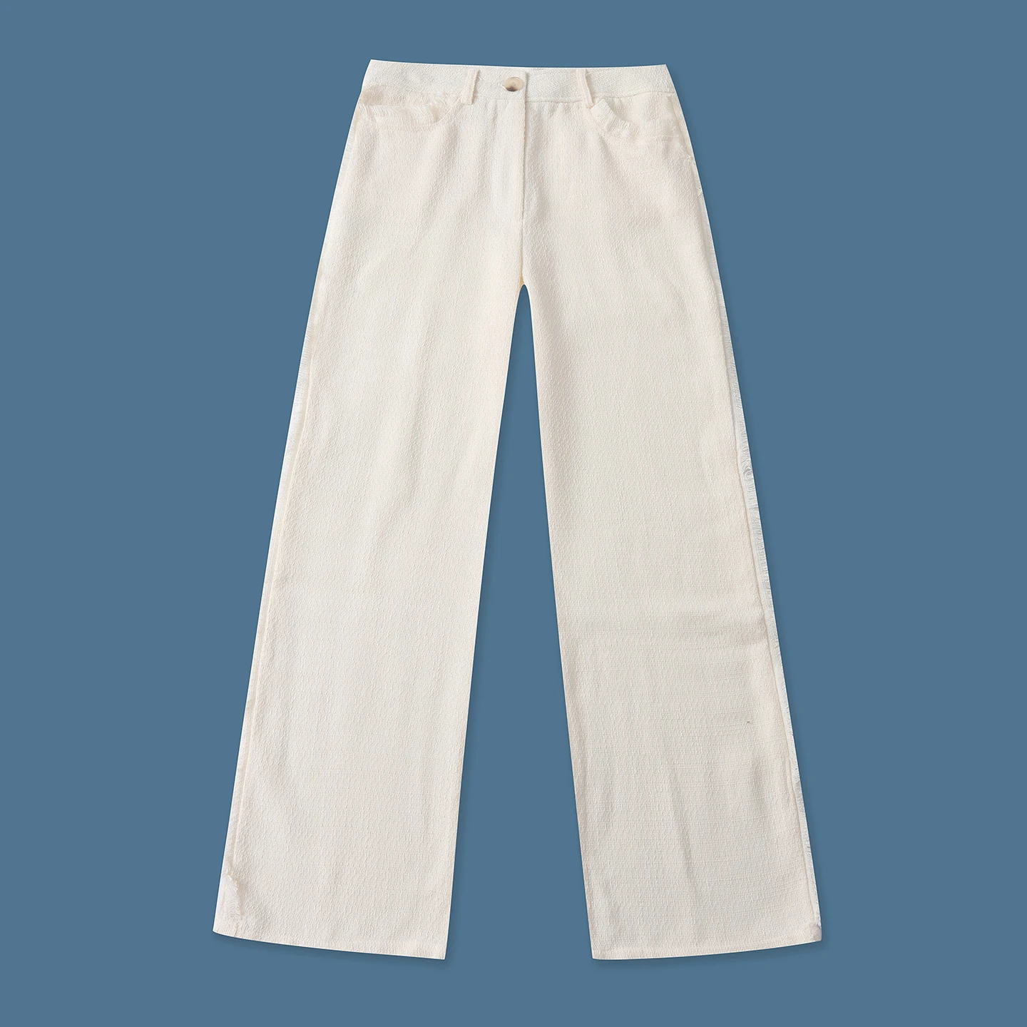Fashionable High Waist Straight Leg Pants Spring New Style Women's Luxury Brand Casual Trousers Multiple Pockets Fringe Splicing
Fashionable High Waist Straight Leg Pants Spring New Style Women's Luxury Brand Casual Trousers Multiple Pockets Fringe Splicing
