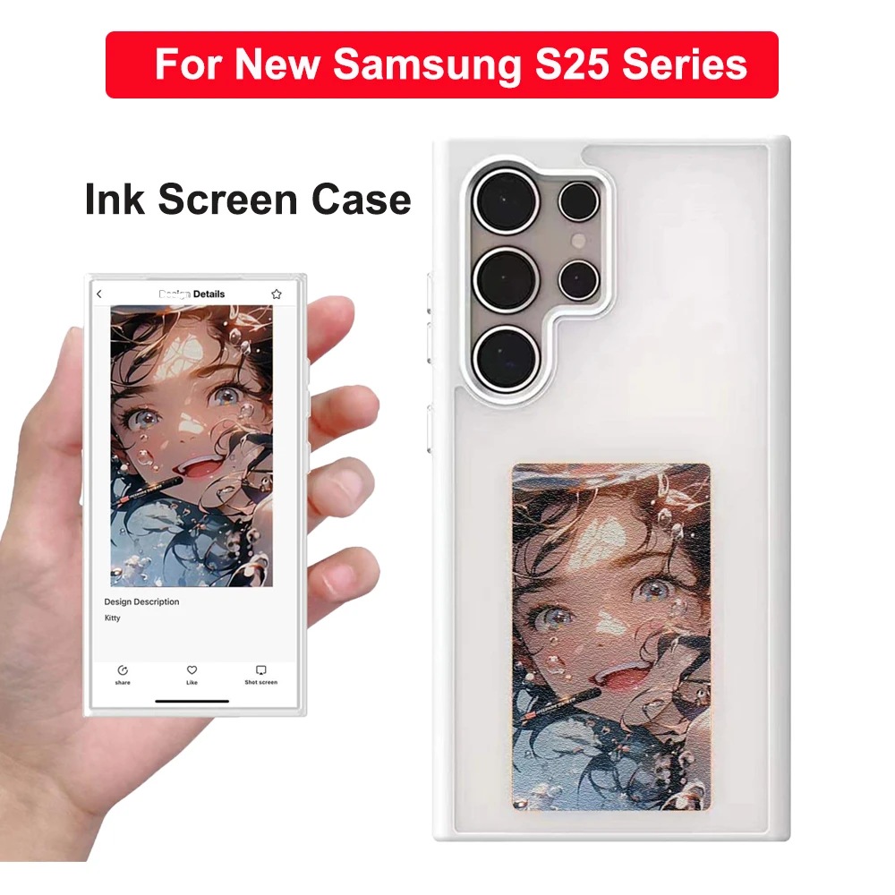 New-tech NFC Function AI Phone Case For Samsung Galaxy S25 S24 S23 Ultra DIY E ink NFC Screen Phone Case Fundas Battery Free
New-tech NFC Function AI Phone Case For Samsung Galaxy S25 S24 S23 Ultra DIY E ink NFC Screen Phone Case Fundas Battery Free
