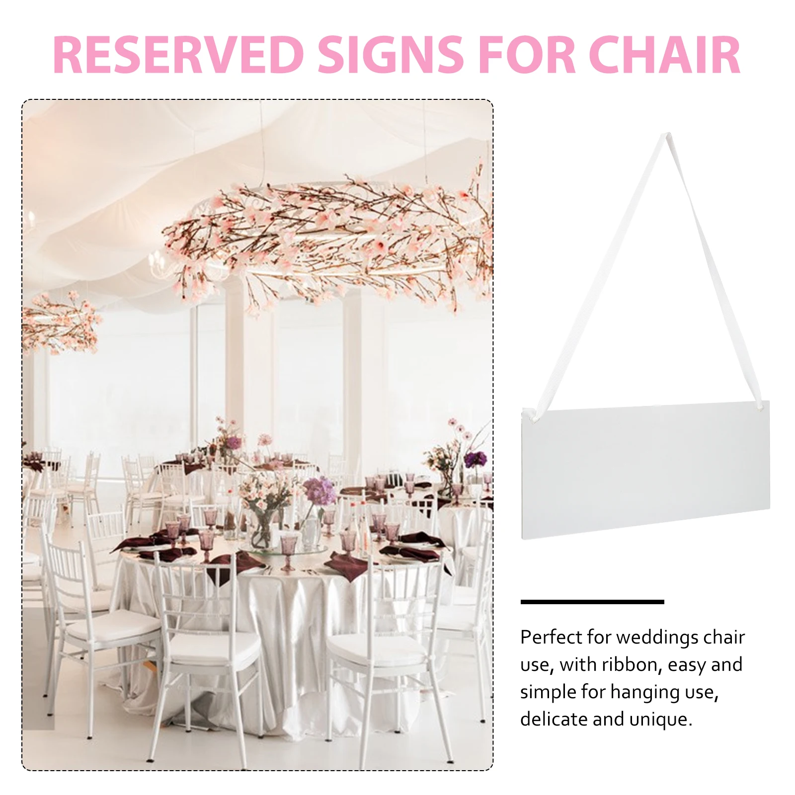 6pcs Acrylic Chairs Sign Reserved Seating Signs Blank Design for Wedding Simple Elegant Durability
6pcs Acrylic Chairs Sign Reserved Seating Signs Blank Design for Wedding Simple Elegant Durability