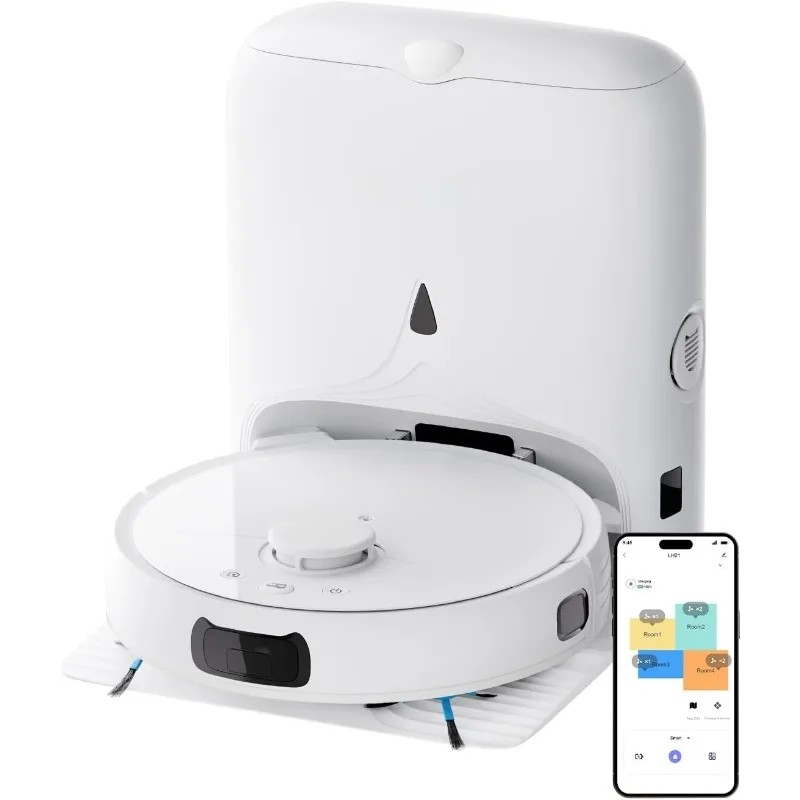 V5 Robot Vacuum and Mop, Self-Emptying Robotic Vacuum Cleaner, 8500Pa Suction, Pet Hair Tangle Cutter, Laser Navigation, Cat Las
V5 Robot Vacuum and Mop, Self-Emptying Robotic Vacuum Cleaner, 8500Pa Suction, Pet Hair Tangle Cutter, Laser Navigation, Cat Las