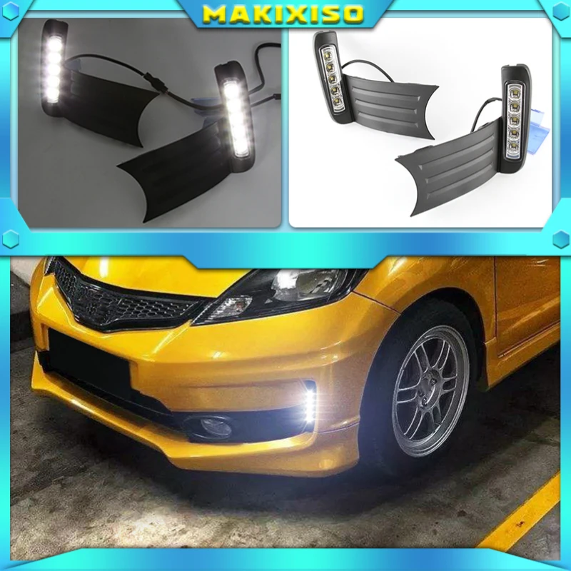 2Pcs DRL For Honda Jazz Fit 2011-2013 Daytime Running Lights fog lamp cover headlight 12V Daylight car-styling
2Pcs DRL For Honda Jazz Fit 2011-2013 Daytime Running Lights fog lamp cover headlight 12V Daylight car-styling
