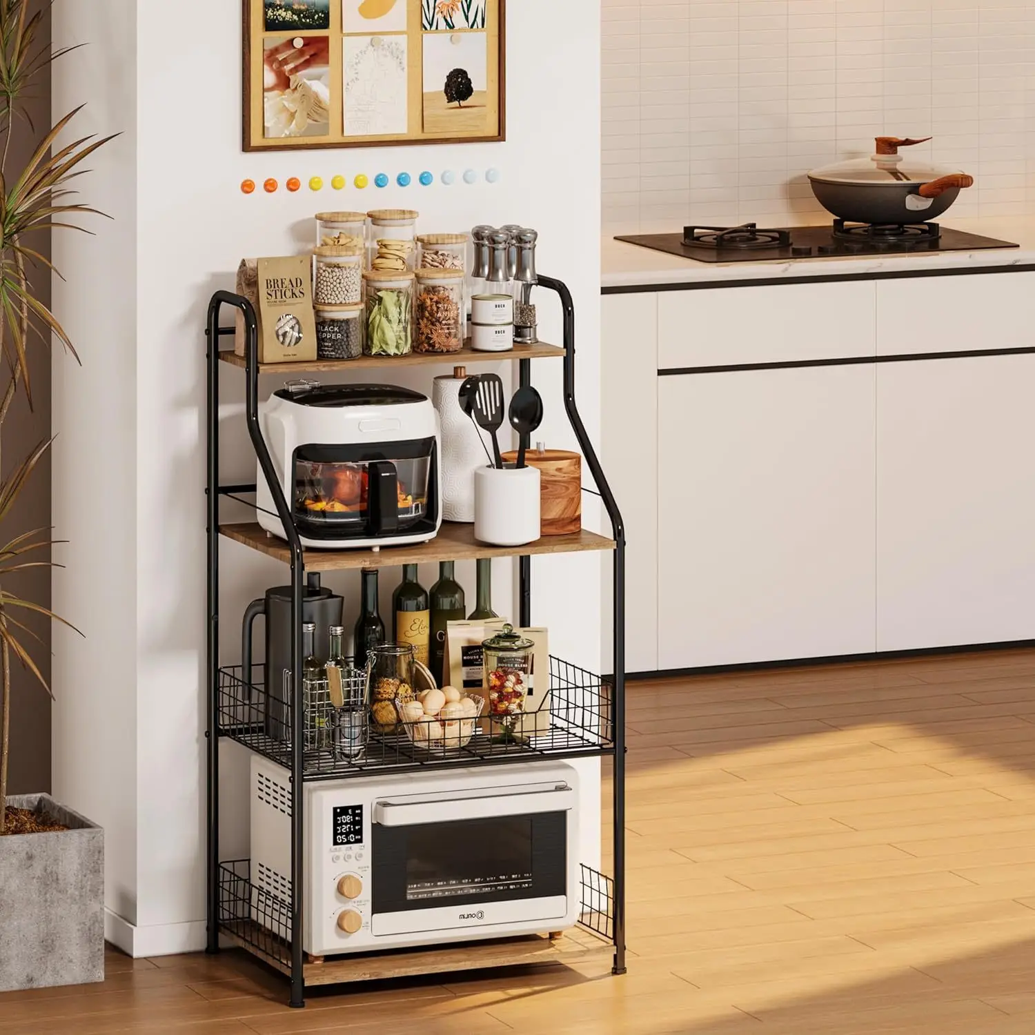 Cross-border new kitchen microwave oven rack large capacity household fruit and vegetable storage rack kitchen seasoning rack
Cross-border new kitchen microwave oven rack large capacity household fruit and vegetable storage rack kitchen seasoning rack
