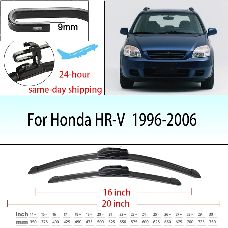 For Honda HR-V HRV HR V 1996-2006 Front Windshield Wiper Blades 20+16 Windscreen Window Accessories 1997 1998 1999 2000 2001
For Honda HR-V HRV HR V 1996-2006 Front Windshield Wiper Blades 20+16 Windscreen Window Accessories 1997 1998 1999 2000 2001