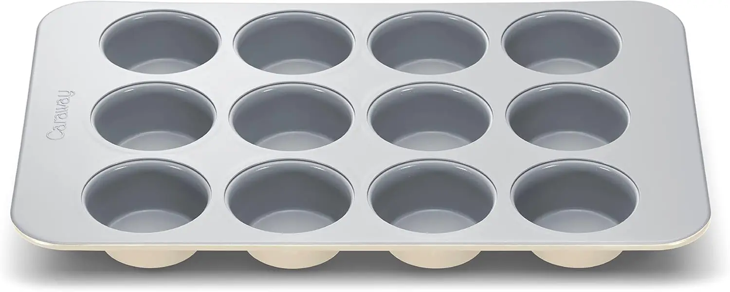 Non-Stick Ceramic 12-Cup Muffin Pan - PTFE & PFOA Free, Oven Safe to 550°F
Non-Stick Ceramic 12-Cup Muffin Pan - PTFE & PFOA Free, Oven Safe to 550°F