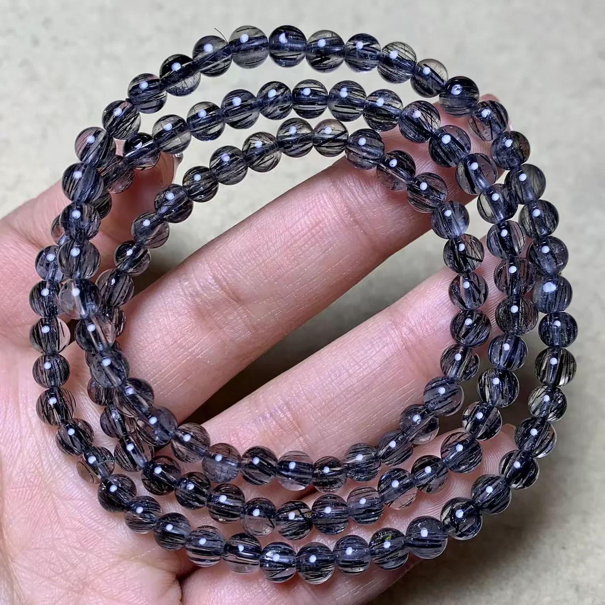 Natural Black Rutilated Quartz Bracelet 5mm 6mm 3 Laps Clear Round Beads Crystal Woman Man Gift Jewelry AAAAAAA
Natural Black Rutilated Quartz Bracelet 5mm 6mm 3 Laps Clear Round Beads Crystal Woman Man Gift Jewelry AAAAAAA