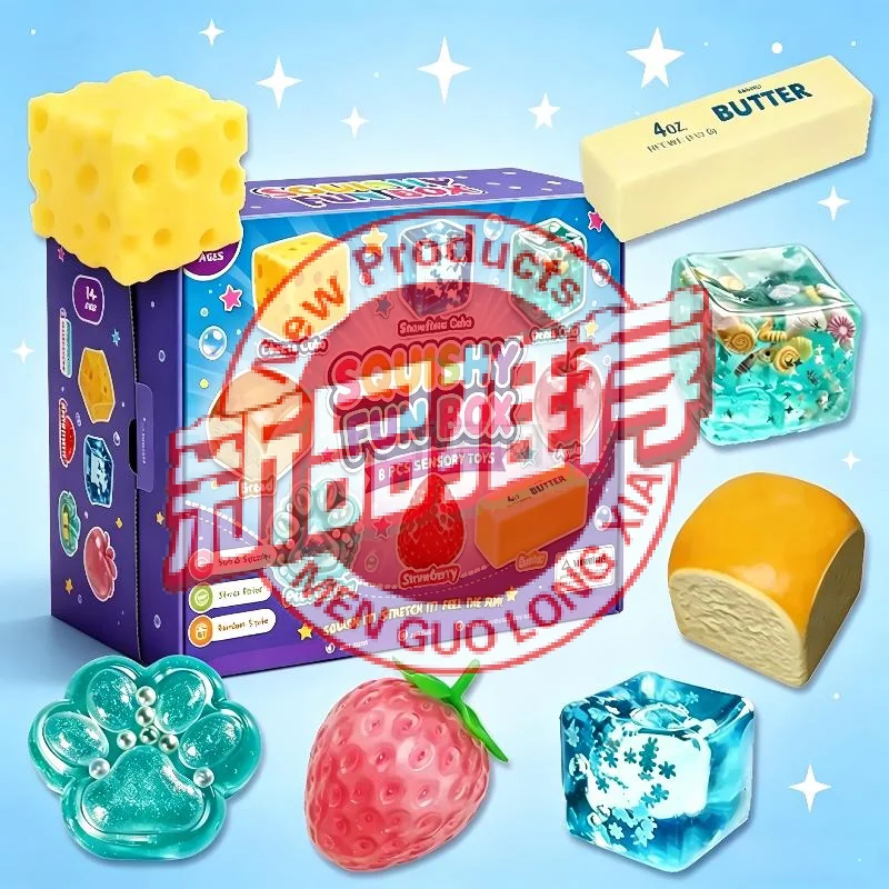 ^Random Color 8pcs Box TPR Maltose Filled Toy Slow Rising Stress Relief Sensory Fidget Decompression Gift
^Random Color 8pcs Box TPR Maltose Filled Toy Slow Rising Stress Relief Sensory Fidget Decompression Gift