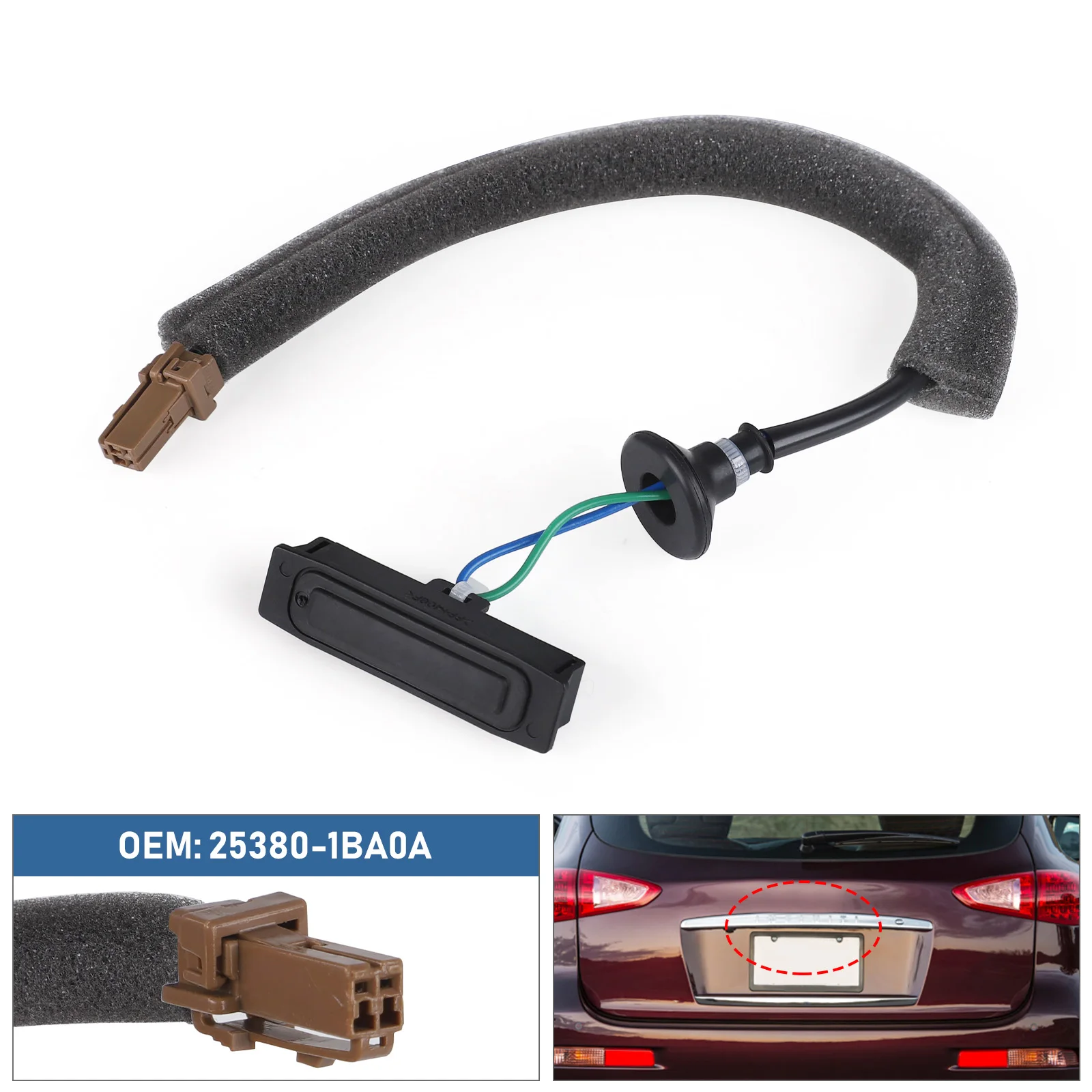 Новый переключатель замка крышки багажника 25380-1BA0A для INFINITI EX35/QX50 2008-2013 в сборе, переключатель задней двери багажника, оптовая продажа
Новый переключатель замка крышки багажника 25380-1BA0A для INFINITI EX35/QX50 2008-2013 в сборе, переключатель задней двери багажника, оптовая продажа