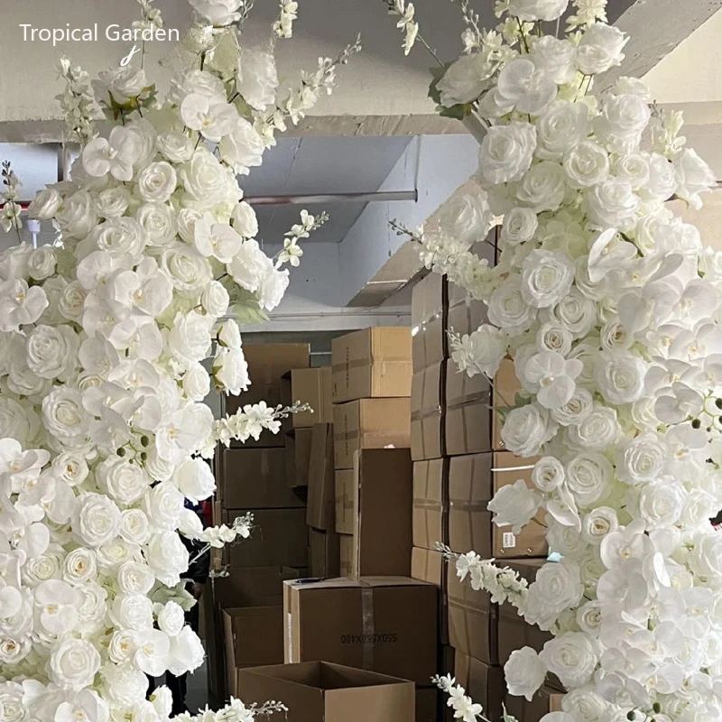 Luxury White Color Horn Shape Flower Row Artificial Flowers Wedding Decoration Floral Backdrop Arrangement Event Party Props
Luxury White Color Horn Shape Flower Row Artificial Flowers Wedding Decoration Floral Backdrop Arrangement Event Party Props