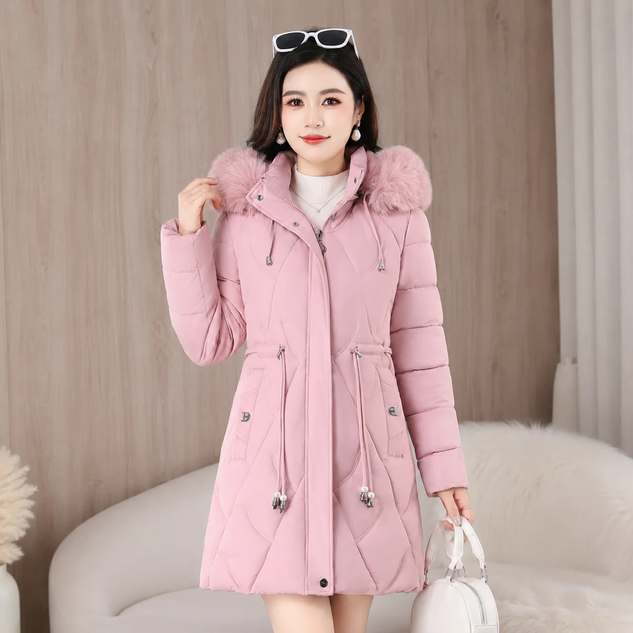 2026 Fashion Winter Women Parkas Long Slim Fashion Korean Big Fur Collar Zipper All-match Warm Down Jacket
2026 Fashion Winter Women Parkas Long Slim Fashion Korean Big Fur Collar Zipper All-match Warm Down Jacket