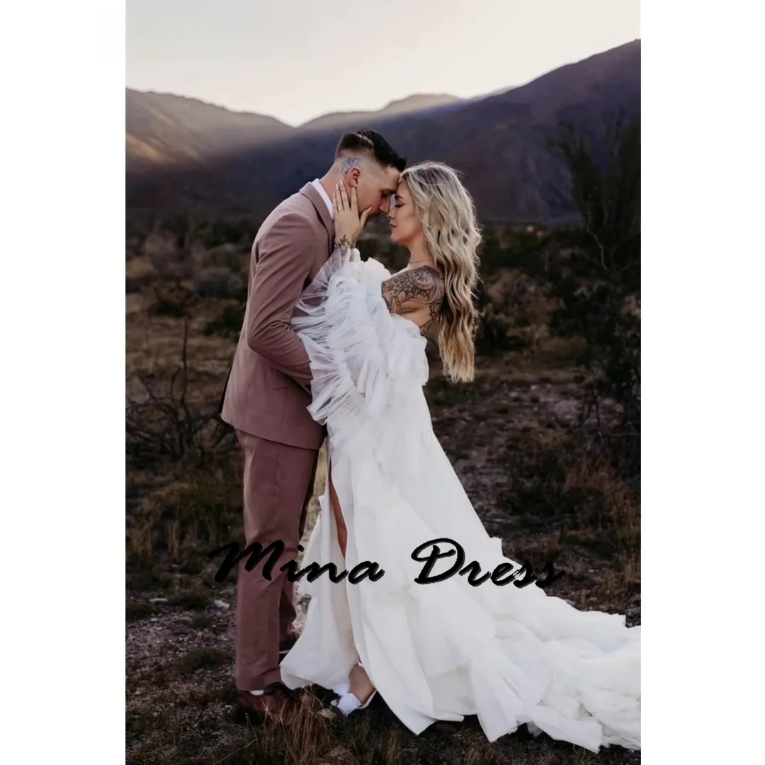 Mina Customized Tiered Engagement Dress Dropped Shoulders Elegant Party Dresses for Women Luxury Dresses Women 2024 Side Slits
Mina Customized Tiered Engagement Dress Dropped Shoulders Elegant Party Dresses for Women Luxury Dresses Women 2024 Side Slits