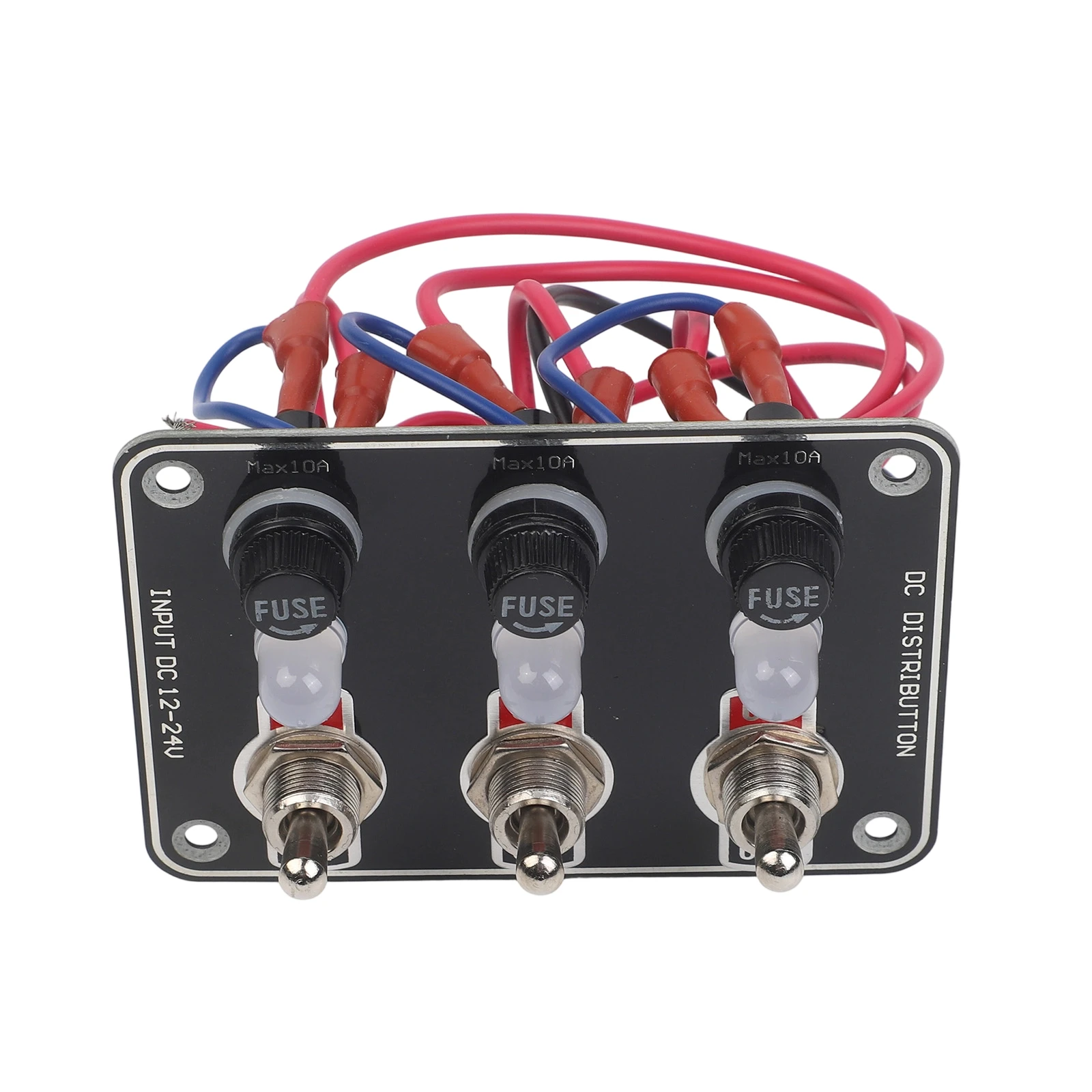 3-х групповая металлическая панель кулисного переключателя для морских и автомобильных применений со встроенными светодиодными фонарями и автоматическим выключателем
3-х групповая металлическая панель кулисного переключателя для морских и автомобильных применений со встроенными светодиодными фонарями и автоматическим выключателем