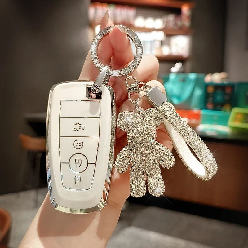 TPU Car Remote Key Case Cover Shell Fob For Ford Mustang Explorer Ecosport Edge Fusion F150 F250 F350 Protector Holder Keyless
TPU Car Remote Key Case Cover Shell Fob For Ford Mustang Explorer Ecosport Edge Fusion F150 F250 F350 Protector Holder Keyless