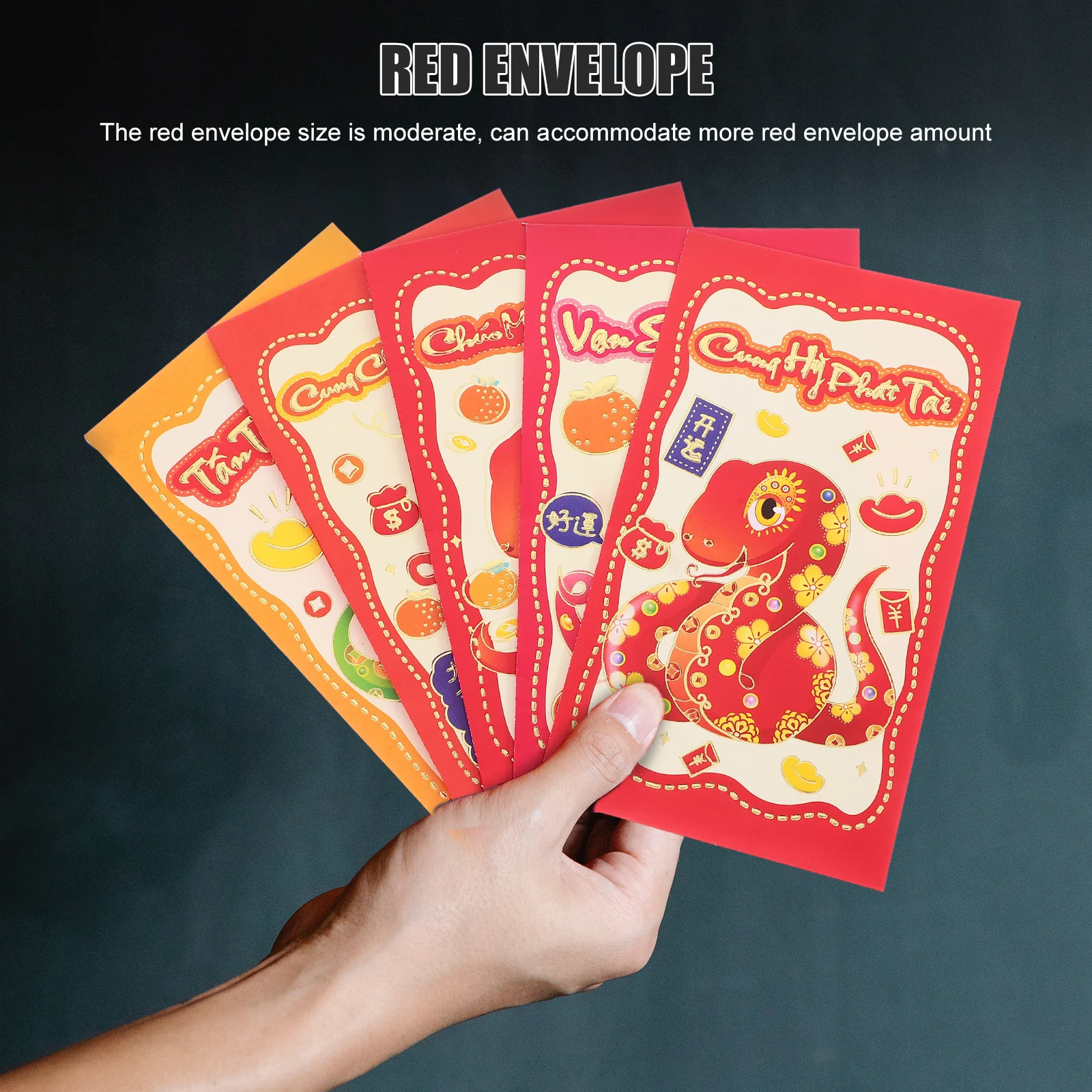 30pcs Red Envelope Bags Zodiac Snake 2025 Lunar New Year Gift Red Hongbao Lucky MoneyEnvelope Cartoon Illustrations
30pcs Red Envelope Bags Zodiac Snake 2025 Lunar New Year Gift Red Hongbao Lucky MoneyEnvelope Cartoon Illustrations