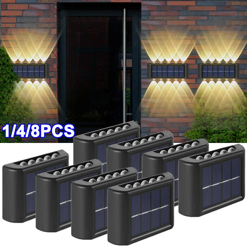 Outdoor LED Solar Lights Waterproof Garden Exterior Decor Solar Power Wall Lights Porch Lamp For Villa Patio Street Yard Fence
Outdoor LED Solar Lights Waterproof Garden Exterior Decor Solar Power Wall Lights Porch Lamp For Villa Patio Street Yard Fence
