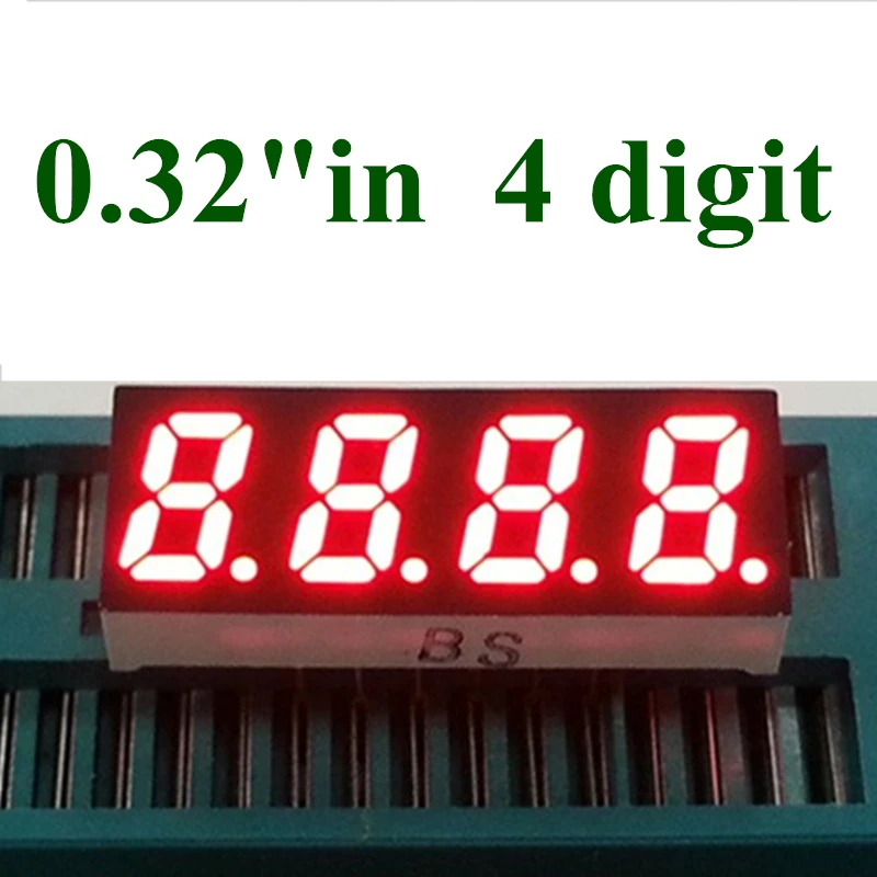 20PCS 0.32" inch LED digital tube 0.32in digital tube 7 segment led display 4 digits common cathode
20PCS 0.32" inch LED digital tube 0.32in digital tube 7 segment led display 4 digits common cathode