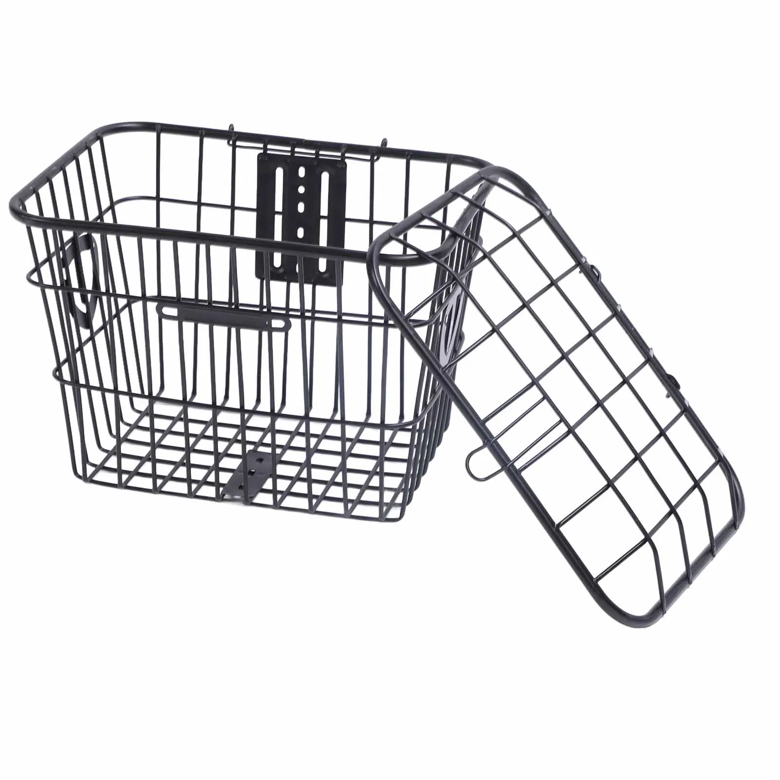 Electric Bike Basket Iron Multifunctional Bike Rear Storage Basket Large Capacity Cycling Basket with Lid for Pets Bags Food
Electric Bike Basket Iron Multifunctional Bike Rear Storage Basket Large Capacity Cycling Basket with Lid for Pets Bags Food