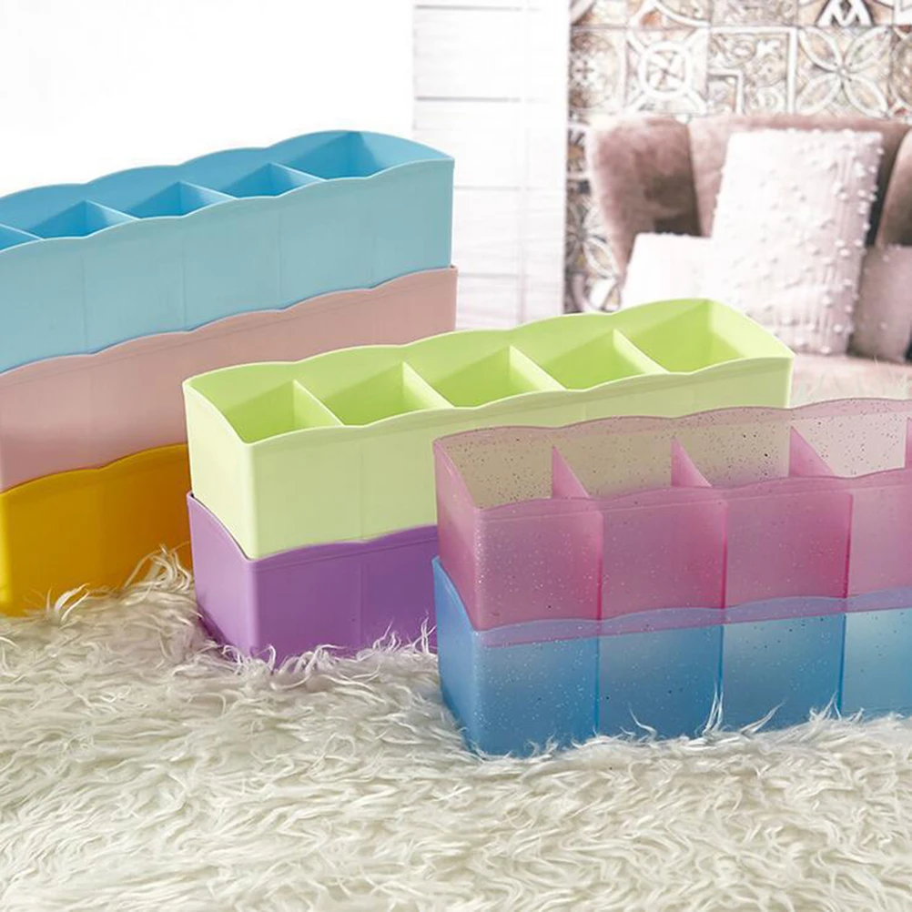 Multi-function Five Grids Plastic Underwear Socks Ties Separator Organizer Case Desk Drawer Closet Organizer Storage Box (Transp
Multi-function Five Grids Plastic Underwear Socks Ties Separator Organizer Case Desk Drawer Closet Organizer Storage Box (Transp
