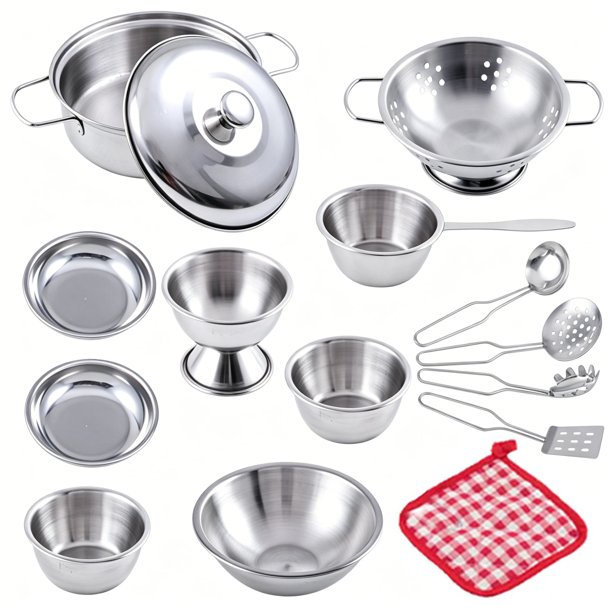 Kitchen Pretend Play Toys with Stainless Steel Cookware Pots and Pans Set, Cooking Kitchen Toys Education Pretend Play
Kitchen Pretend Play Toys with Stainless Steel Cookware Pots and Pans Set, Cooking Kitchen Toys Education Pretend Play
