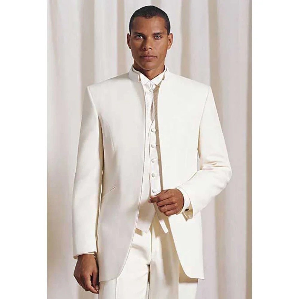 Solid Color Elegant Wedding Groom Costume Single Breasted Stand Lapel Luxury Men Suits Blazer High Quality Blazer Full Set 2024
Solid Color Elegant Wedding Groom Costume Single Breasted Stand Lapel Luxury Men Suits Blazer High Quality Blazer Full Set 2024