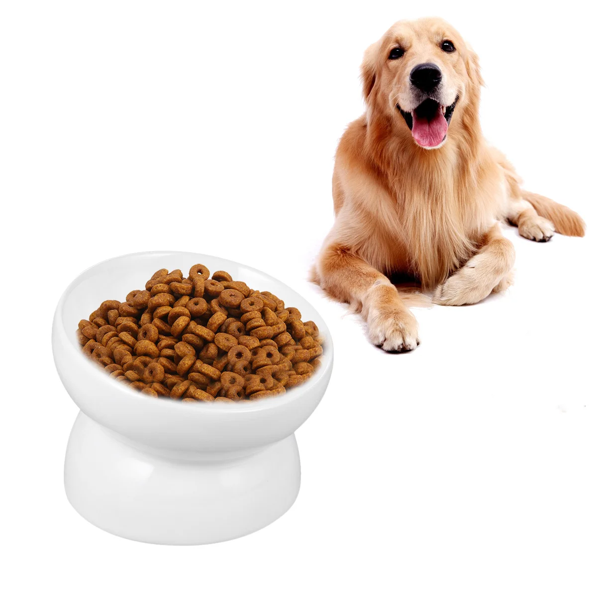 Size S White Ceramic Pet Feeder High Feet Design Reduces Breakage Durable Eco-Friendly Easy Clean Dog Puppy Food Dish
Size S White Ceramic Pet Feeder High Feet Design Reduces Breakage Durable Eco-Friendly Easy Clean Dog Puppy Food Dish