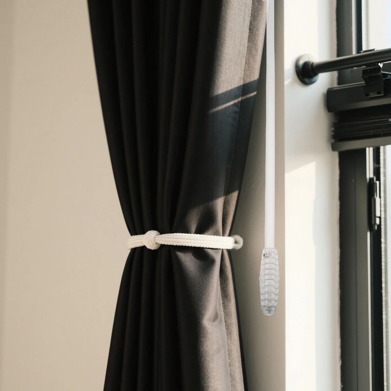 20" Pull Rod Wand Clear Drapery Pull Rod For Easy Curtain Control Smooth Modern Style Blind Tilt Wand Replacement