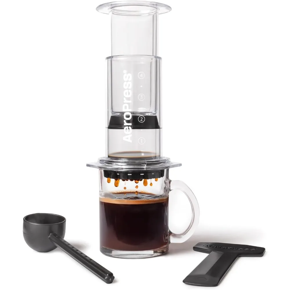 Clear Coffee Press: All-in-One French Press, Pour-Over & Espresso Brewer, 2-Min Brew for Rich Flavor, Portable Travel Maker
Clear Coffee Press: All-in-One French Press, Pour-Over & Espresso Brewer, 2-Min Brew for Rich Flavor, Portable Travel Maker