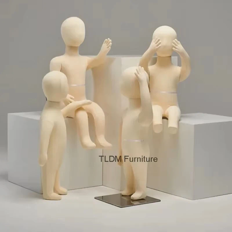 Children's Mannequin Children's Clothing Store soft Children Sitting Model Doll Clothing Props Female Window Display Stand
Children's Mannequin Children's Clothing Store soft Children Sitting Model Doll Clothing Props Female Window Display Stand