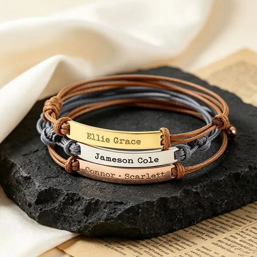 Custom Personalized Mother's Name Bracelet With Leather Position Coordinates Carved Bracelet For Her Name Bracelet Best Pet Gift
Custom Personalized Mother's Name Bracelet With Leather Position Coordinates Carved Bracelet For Her Name Bracelet Best Pet Gift