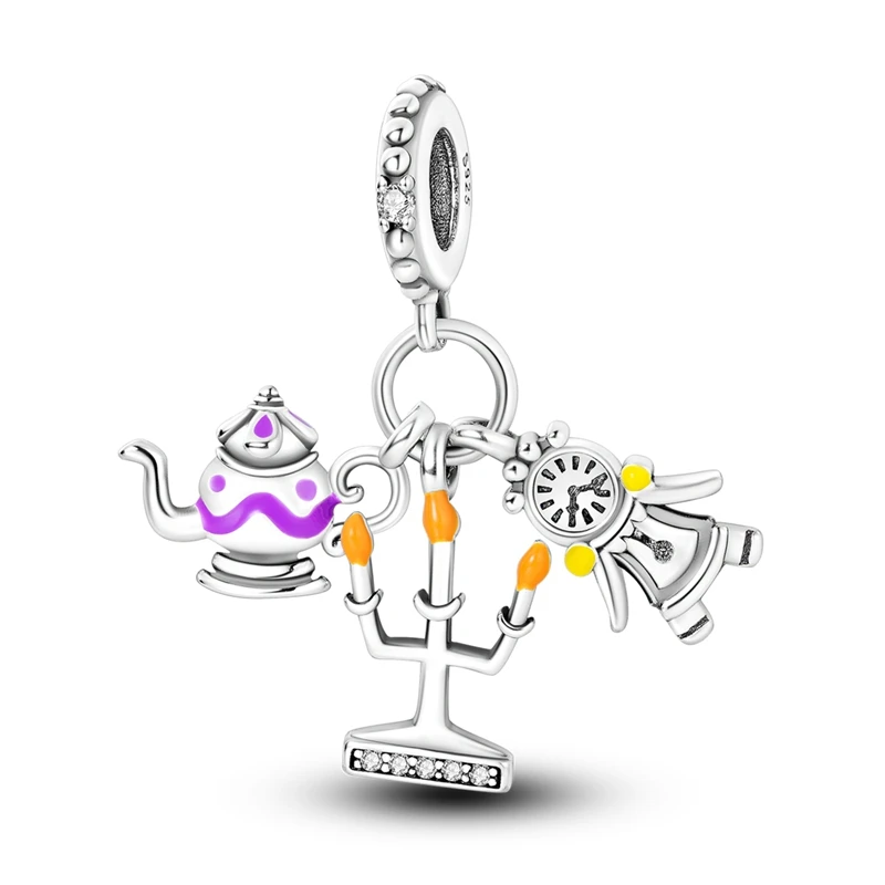 925 Sterling Silver Beauty And Beast Combination Charms Pendant Fit 3mm Original Bracelet DIY Women Daily Commute Jewelry Gifts
925 Sterling Silver Beauty And Beast Combination Charms Pendant Fit 3mm Original Bracelet DIY Women Daily Commute Jewelry Gifts