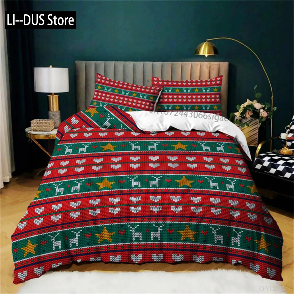 Santa Claus Or Elk Duvet Cover Bedding Set Full Queen For Boys Girls Gifts Bedroom Microfiber Comforter Cover With Pillowcases 
Santa Claus Or Elk Duvet Cover Bedding Set Full Queen For Boys Girls Gifts Bedroom Microfiber Comforter Cover With Pillowcases