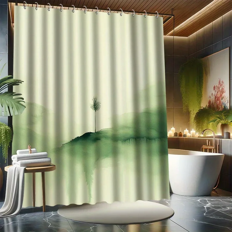 Набор занавесок для душа «Маленькое дерево», стиль «Зеленые чернила», полный жизненно важности, 12 крючков, полиэстер, перегородка для ванны, современный декор для ванны
Набор занавесок для душа «Маленькое дерево», стиль «Зеленые чернила», полный жизненно важности, 12 крючков, полиэстер, перегородка для ванны, современный декор для ванны