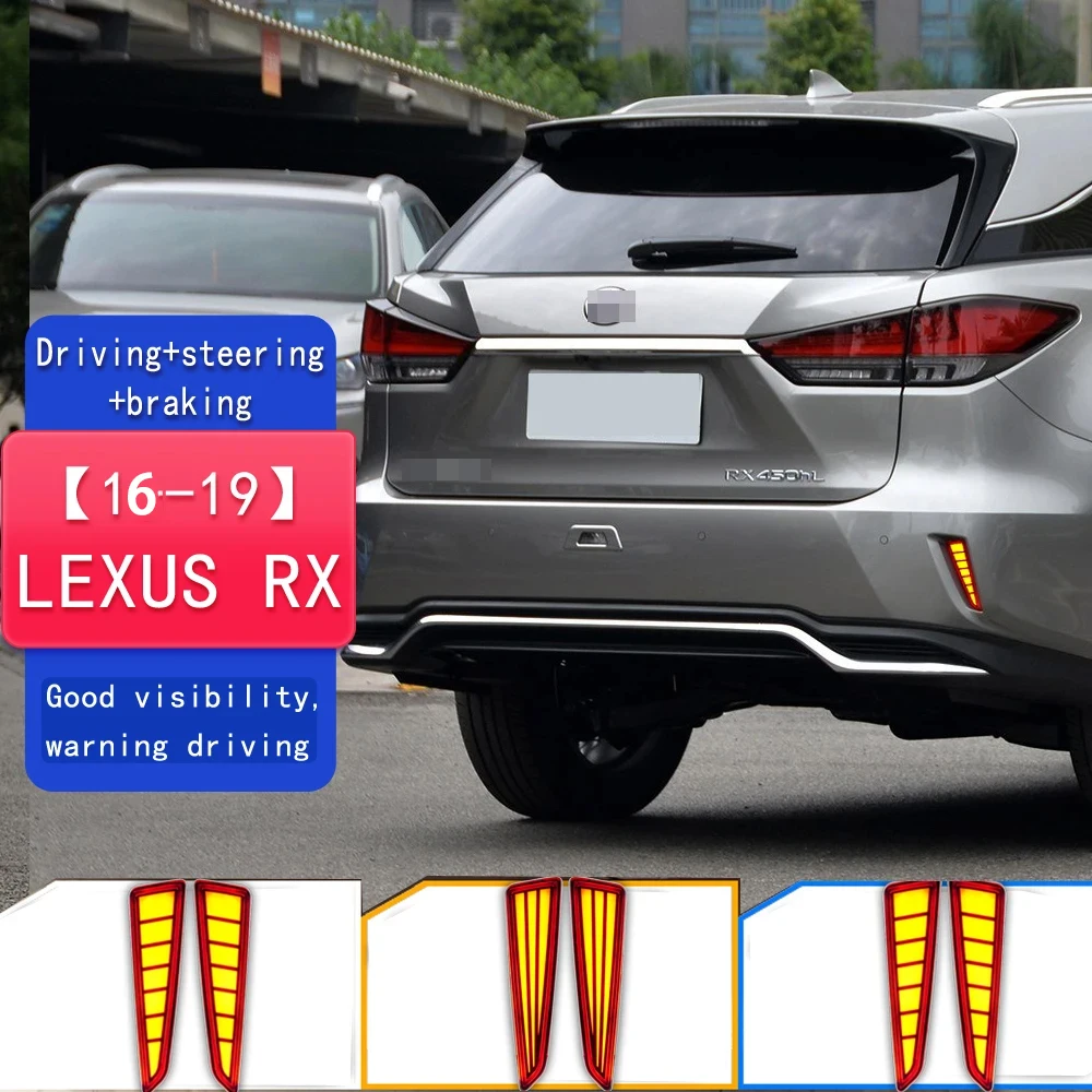 Car Accessories Rear Bumper Reflector LED Lights For Lexus RX 2016 2017 2018 2019 DRL Fog Light Tail Lamp Turn Signal
Car Accessories Rear Bumper Reflector LED Lights For Lexus RX 2016 2017 2018 2019 DRL Fog Light Tail Lamp Turn Signal