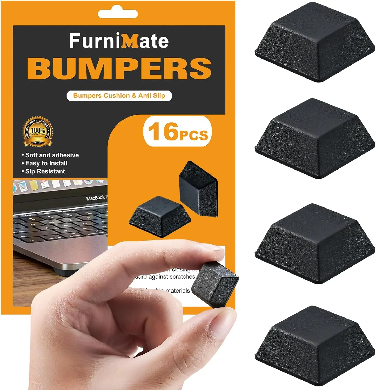16PCS Self Adhesive Rubber Bumpers 0.81x0.3 Inch Black Rubber Feet for Electronics Speakers Furniture
16PCS Self Adhesive Rubber Bumpers 0.81x0.3 Inch Black Rubber Feet for Electronics Speakers Furniture