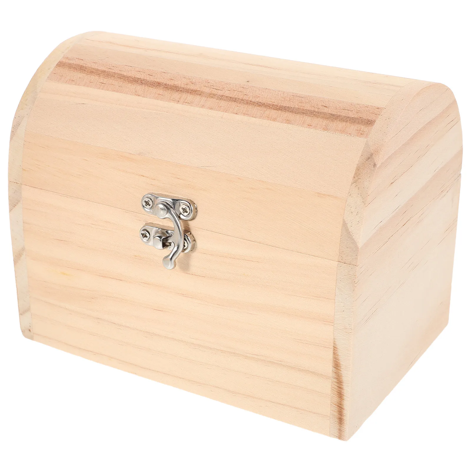 Unpainted DIY Wooden Treasure Chest Jewelry Box Vintage Keepsake Small Storage Case Decorative Wooden Organizer for Trinket
Unpainted DIY Wooden Treasure Chest Jewelry Box Vintage Keepsake Small Storage Case Decorative Wooden Organizer for Trinket