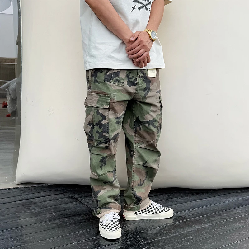 Мужские повседневные брюки в стиле ретро: свободные, прямые, камуфляжные, эластичные, цвет хаки, в американском рабочем стиле, для активного образа жизни молодежи
Мужские повседневные брюки в стиле ретро: свободные, прямые, камуфляжные, эластичные, цвет хаки, в американском рабочем стиле, для активного образа жизни молодежи