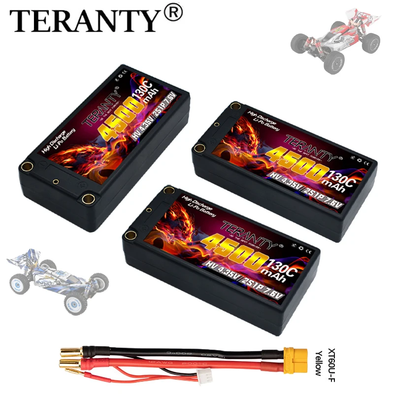 Обновленная батарея TERANTY 2S RC Lipo 7,6 В 4500 мАч 130C, совместимая с 1/10 дрифтовым автомобилем, пультом дистанционного управления, жестким корпусом
Обновленная батарея TERANTY 2S RC Lipo 7,6 В 4500 мАч 130C, совместимая с 1/10 дрифтовым автомобилем, пультом дистанционного управления, жестким корпусом