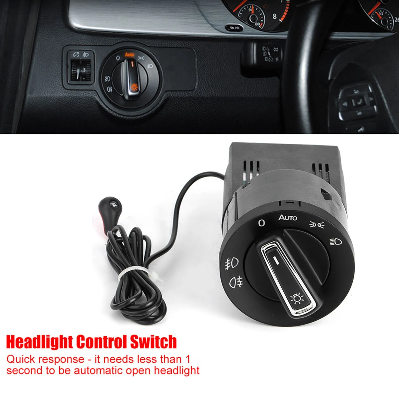 For VW 3BD941531A Auto Headlight Control Switch with Light Sensor - for Golf MK4 Passat B5 Polo Bora Jetta
For VW 3BD941531A Auto Headlight Control Switch with Light Sensor - for Golf MK4 Passat B5 Polo Bora Jetta