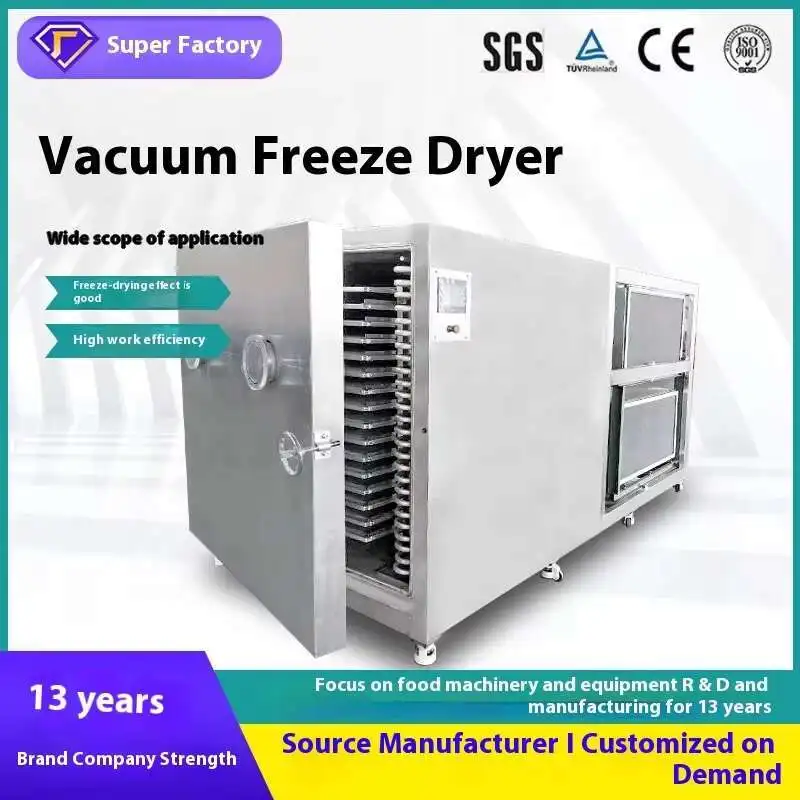 Vacuum freeze-drying machine,pet food,fruit and vegetable crisps freeze-drying equipment,freeze-drying machinery
Vacuum freeze-drying machine,pet food,fruit and vegetable crisps freeze-drying equipment,freeze-drying machinery