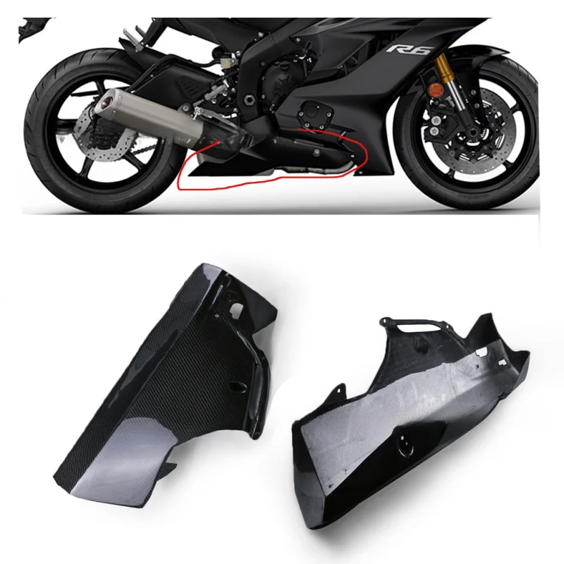 Подходит для модификации мотоцикла YamahaYamaha R6, нижний воздушный дефлектор из углеродного волокна, поддон для живота, большая боковая панель 2017+
Подходит для модификации мотоцикла YamahaYamaha R6, нижний воздушный дефлектор из углеродного волокна, поддон для живота, большая боковая панель 2017+