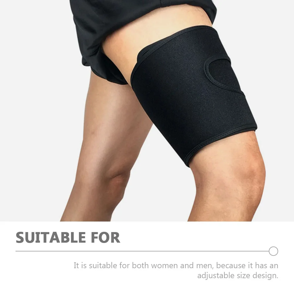 Sports Thigh Brace Adjustable Compression Sleeve Breathable Fitness Running Hiking Support Outdoor Training Black
Sports Thigh Brace Adjustable Compression Sleeve Breathable Fitness Running Hiking Support Outdoor Training Black