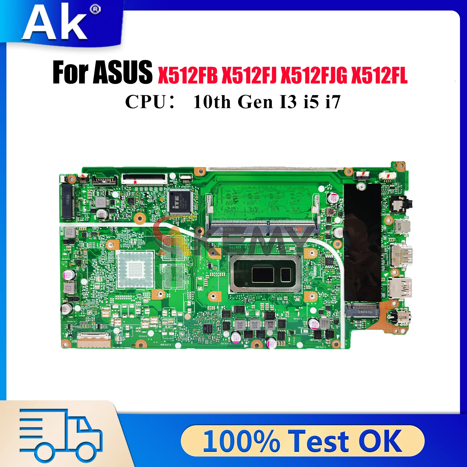 X512FA Laptop Motherboard For ASUS VivoBook K512F X512F S512F X512FF V5000F A512F X512FB V512F F512F Mainboard 10th Gen I3 i5 i7
X512FA Laptop Motherboard For ASUS VivoBook K512F X512F S512F X512FF V5000F A512F X512FB V512F F512F Mainboard 10th Gen I3 i5 i7