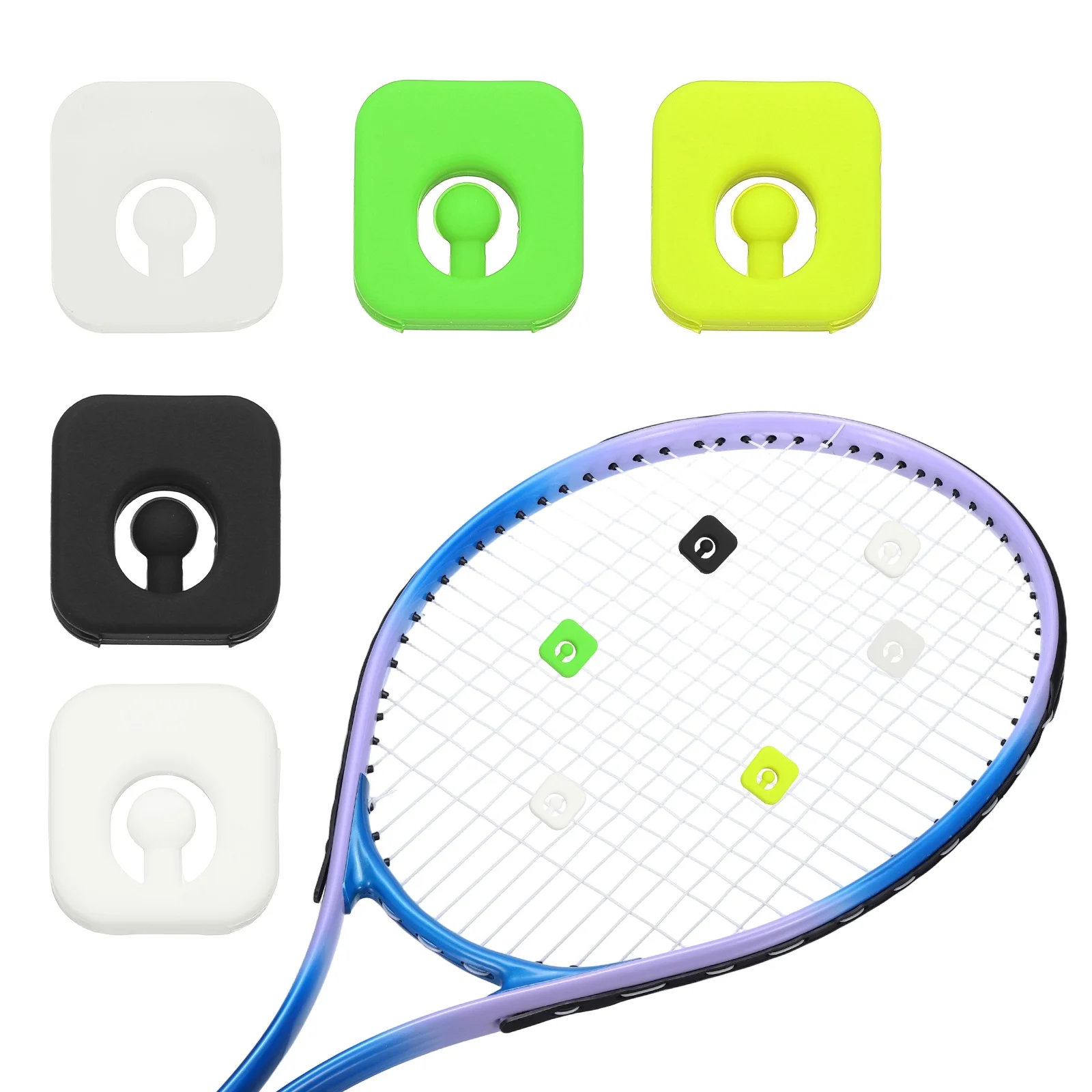 3/5pcs Tennis Racket Dampener Cute Vibration Dampener Shock Absorber Funny Tennis Soft Silicone Accessory Assorted Colors
3/5pcs Tennis Racket Dampener Cute Vibration Dampener Shock Absorber Funny Tennis Soft Silicone Accessory Assorted Colors