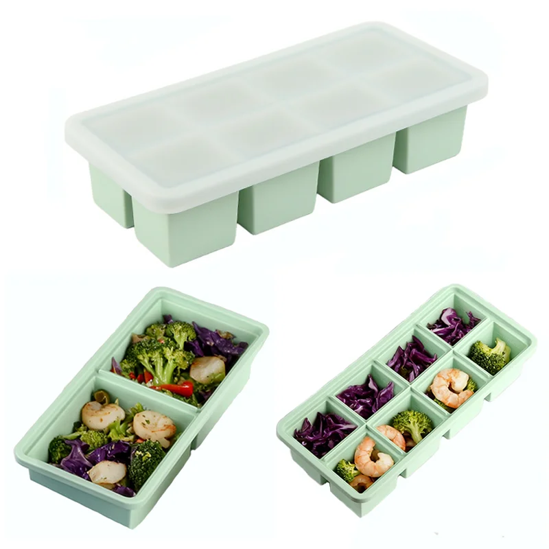 Large Silicone Freezer Mold with Lid Sealing Performance Refrigerated Food Storage Box For freezing soup sauces Dishwasher
Large Silicone Freezer Mold with Lid Sealing Performance Refrigerated Food Storage Box For freezing soup sauces Dishwasher