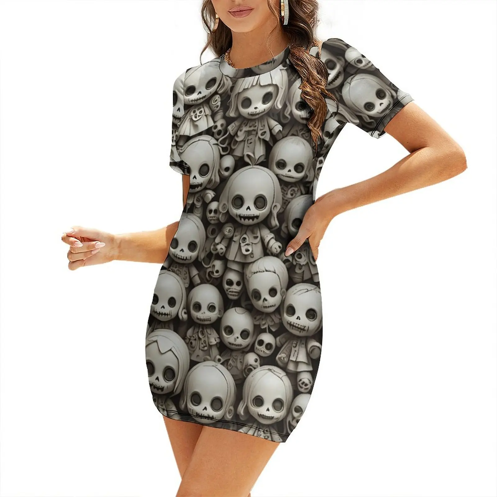 Creepy Dolly Doofnutz Short-Sleeved Dress Women's summer long dress women's summer dress 2025 Summer skirt womens clothing
Creepy Dolly Doofnutz Short-Sleeved Dress Women's summer long dress women's summer dress 2025 Summer skirt womens clothing