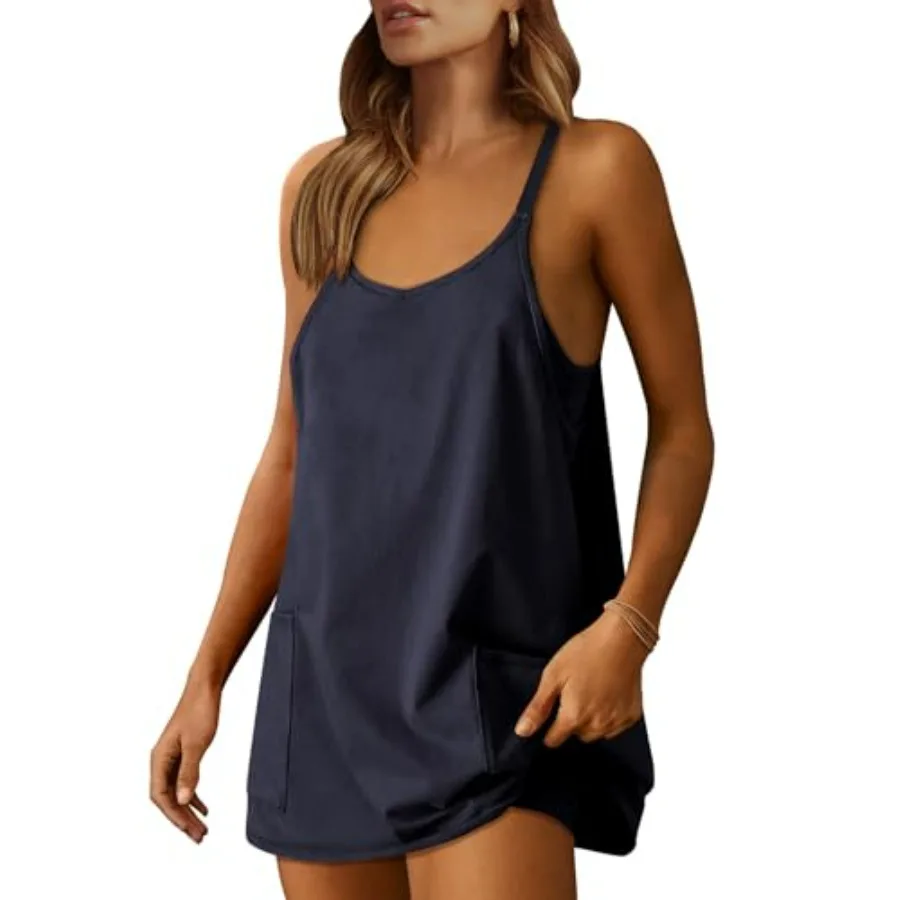 ANRABESS Women Athletic Dress Summer Tennis Workout Active Sports Mini Romper Dress Built in Shorts Travel Vacation Clothes
ANRABESS Women Athletic Dress Summer Tennis Workout Active Sports Mini Romper Dress Built in Shorts Travel Vacation Clothes